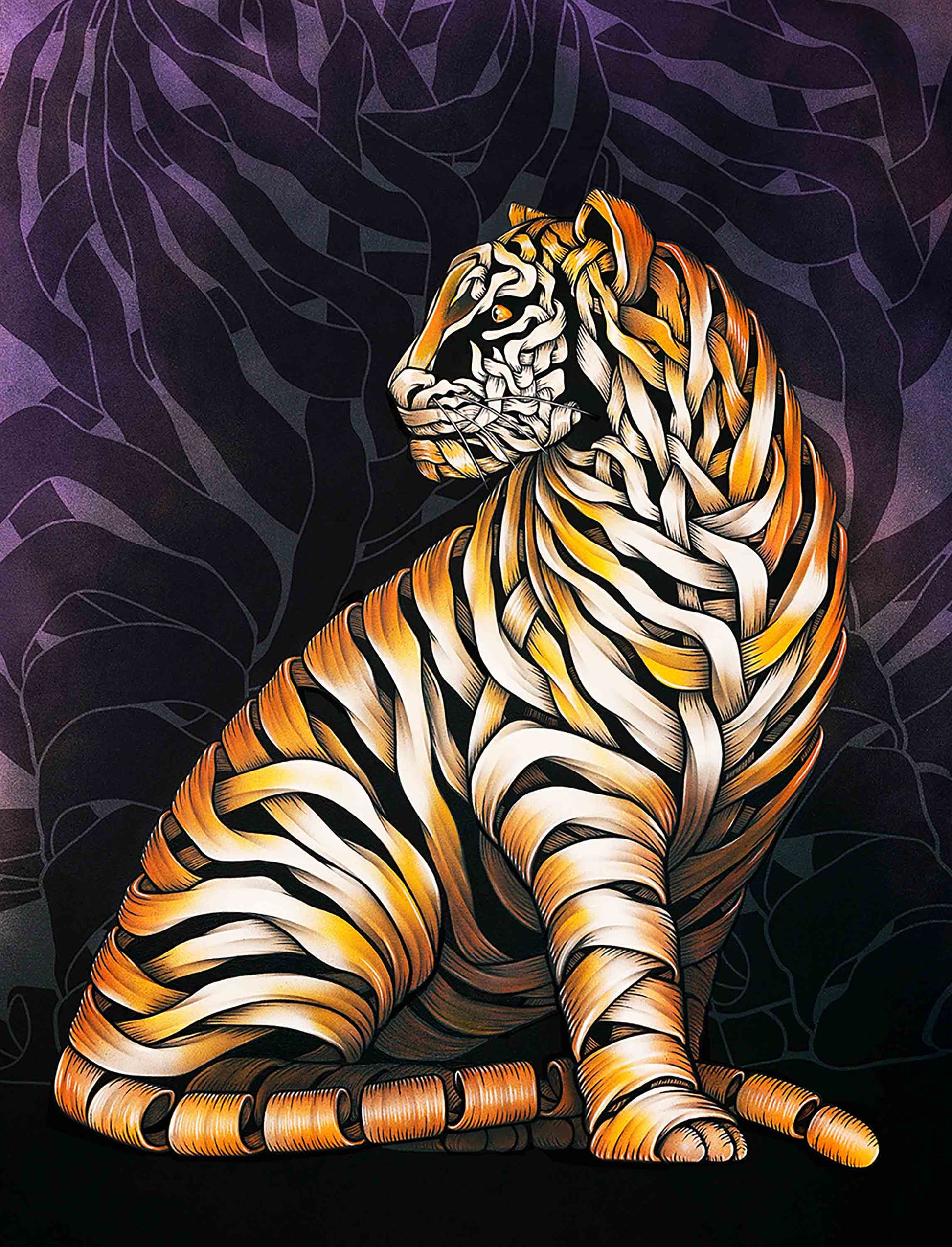 Ribonned Tiger